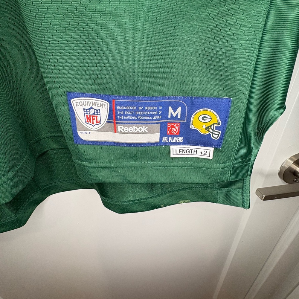Reebok NFL Equipment Aaron Rodgers Green Bay Packers Jersey | Length +2 - Picture 5 of 8